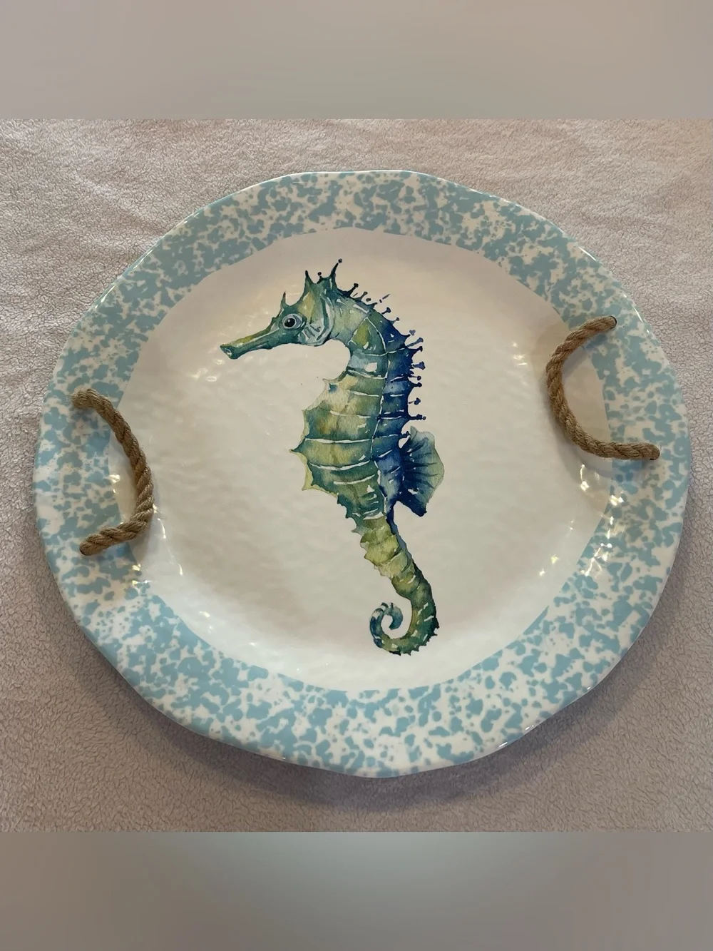 Tommy Bahama Seahorse Melamine Serving Tray
